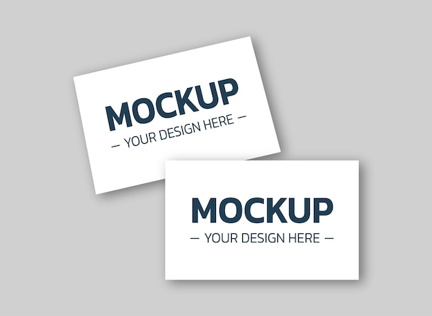 Blank business card mockup