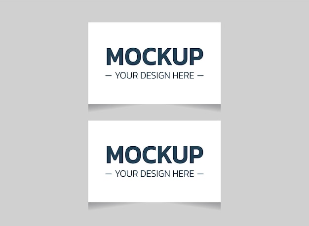 Blank business card mockup