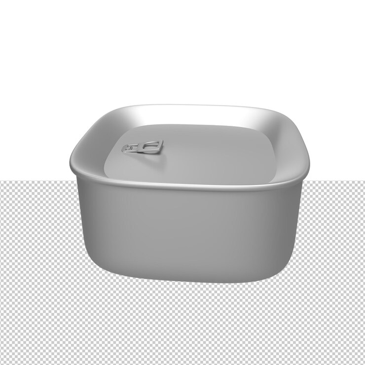 PSD 製品のモックアップ 3 d レンダリング図の空白の缶