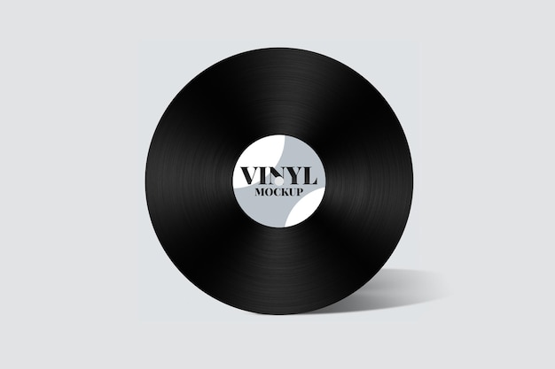 Modello di busta del pacchetto mockup in vinile per cd vuoto mock up con tra