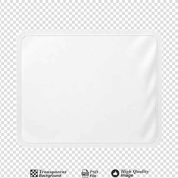 PSD blank clothing label isolated on transparent background