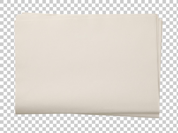 Blank Daily Newspaper geïsoleerd Daily Newspaper mockup concept PNG transparantie