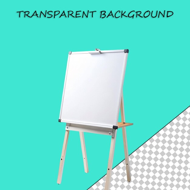 PSD blank flip chart whiteboard and empty paper presentation and seminar