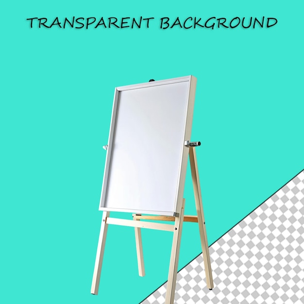 Blank flip chart whiteboard and empty paper presentation and seminar