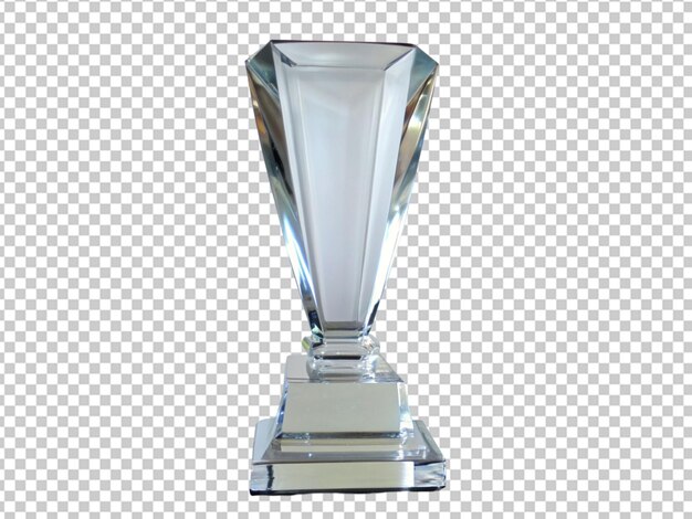 PSD trofeo acrilico di vetro bianco