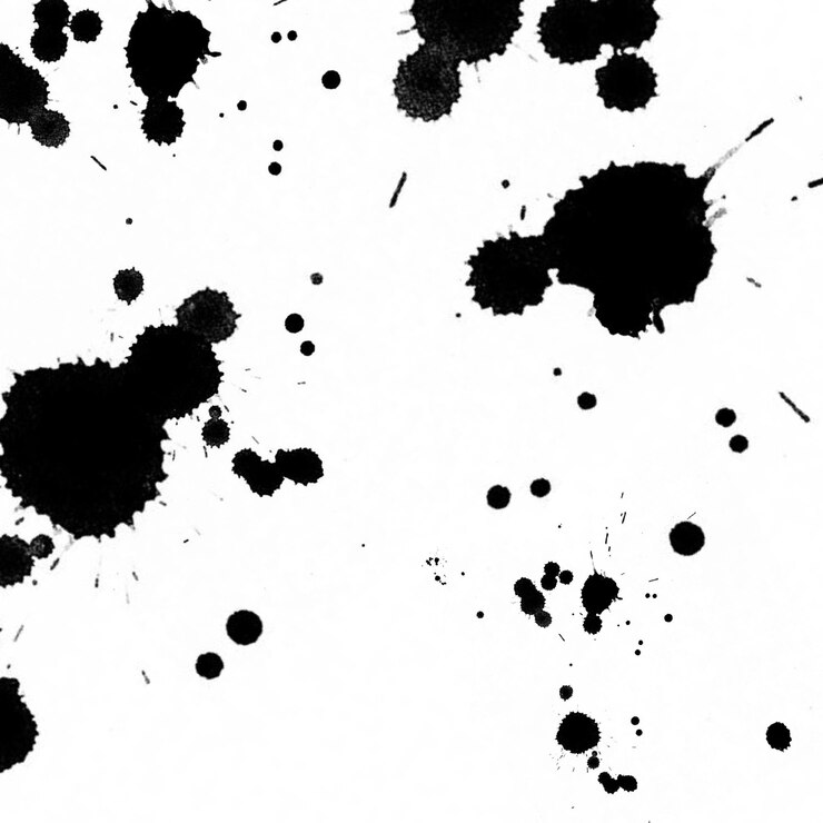 PSD пустая чернила splash splatter spot drop