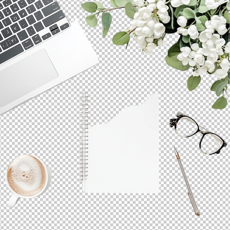 PSD blank notepad high quality realistic image