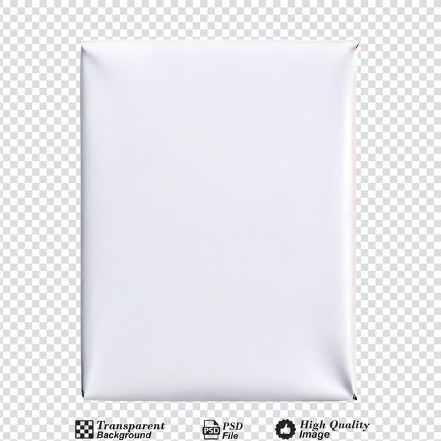 PSD blank package object isolated on transparent background