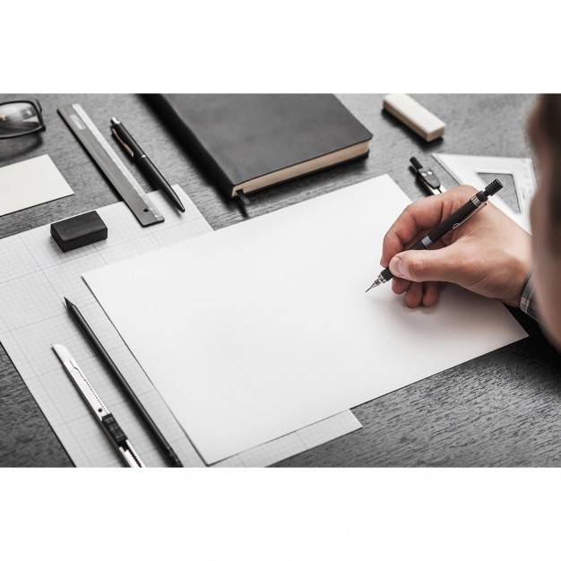 Blank page mock up design