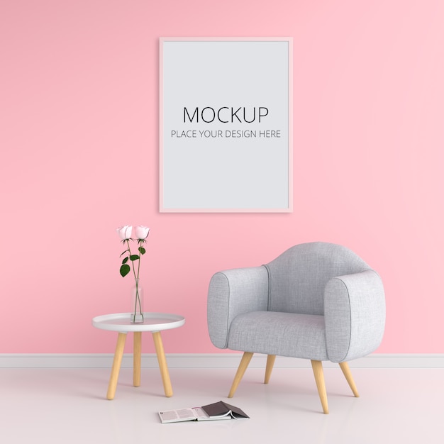 Blank photo frame for mockup