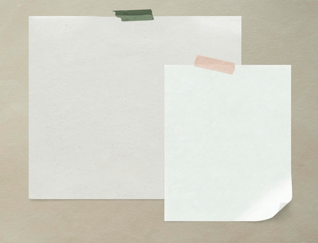 PSD blank plain white paper mockup