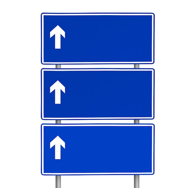 空の道路標識または交通標識の透明な背景