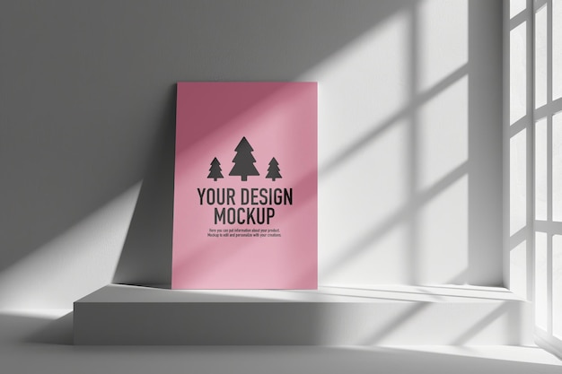 Blank Rollup Banner Mockup in Studio Instelling Generatieve AI