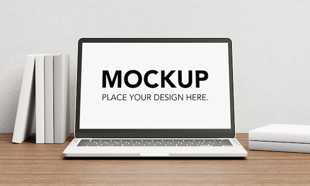 Blank screen mockup