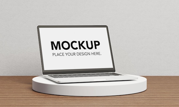 Blank screen mockup