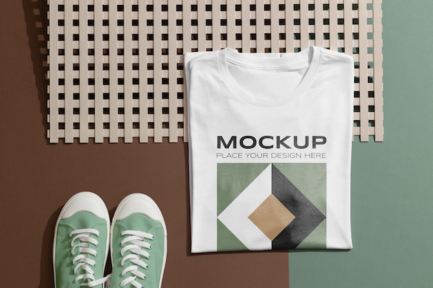 Design mockup camicia bianca