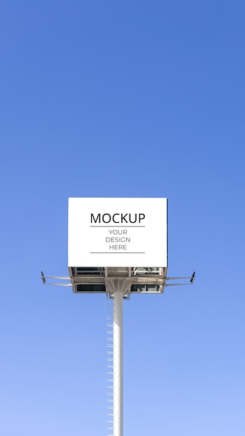 blank signage sign design mockup isolated for the design of advertisements