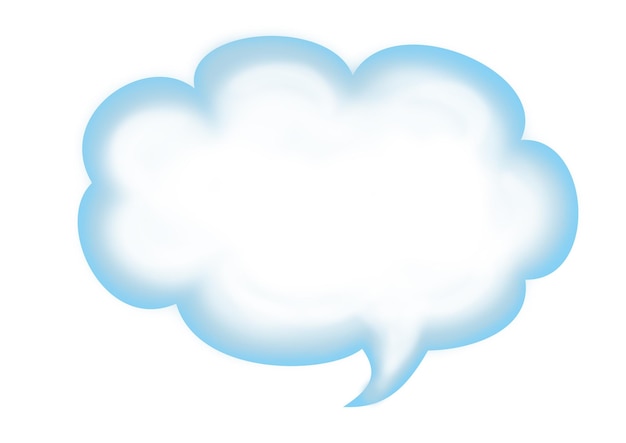 Blank Speech Bubble Cloud