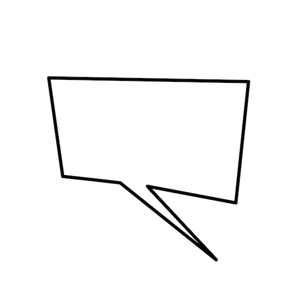 blank speech bubble