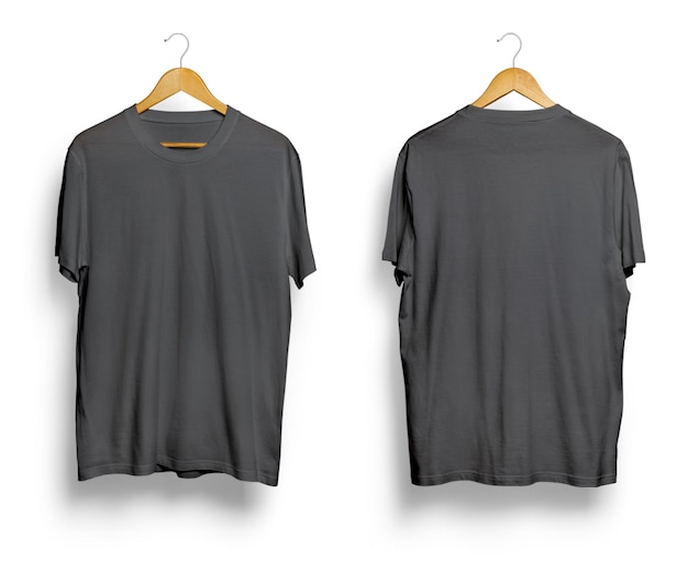 Blank tshirt mockup front and back view