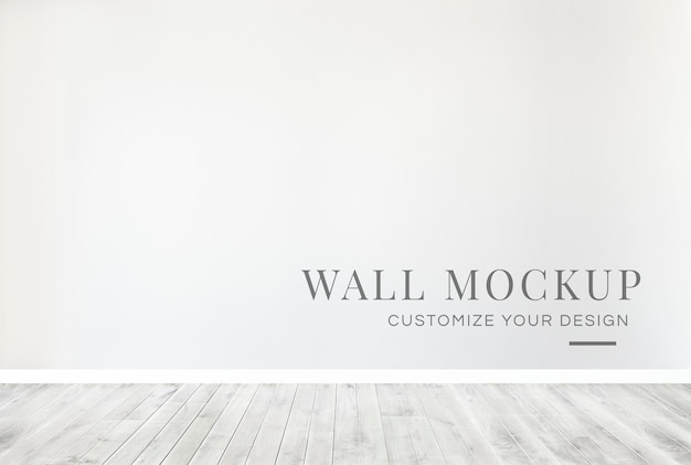 PSD mockup di muro bianco