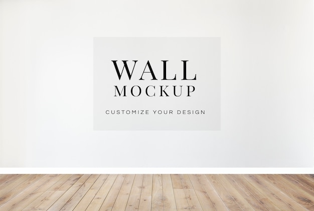 PSD mockup di muro bianco