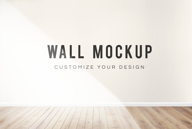 PSD mockup di muro bianco