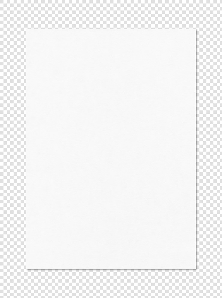 PSD blank white a4 paper sheet mockup