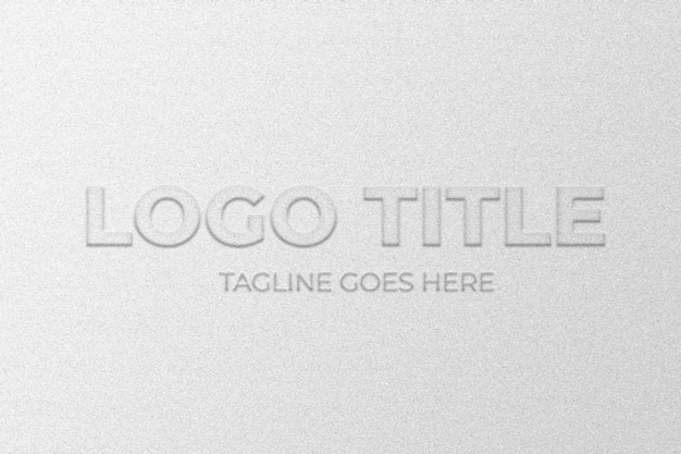 a blank white background with the text logo title.