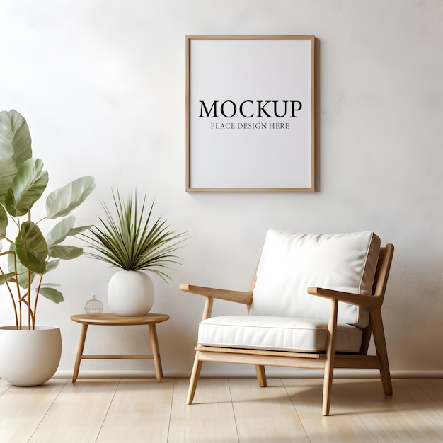 PSD file psd mockup di tela bianca vuota