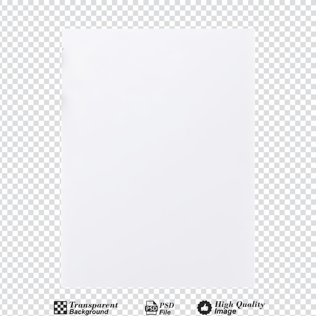 PSD a blank white card on a white sheet of paper next to a palm isolated