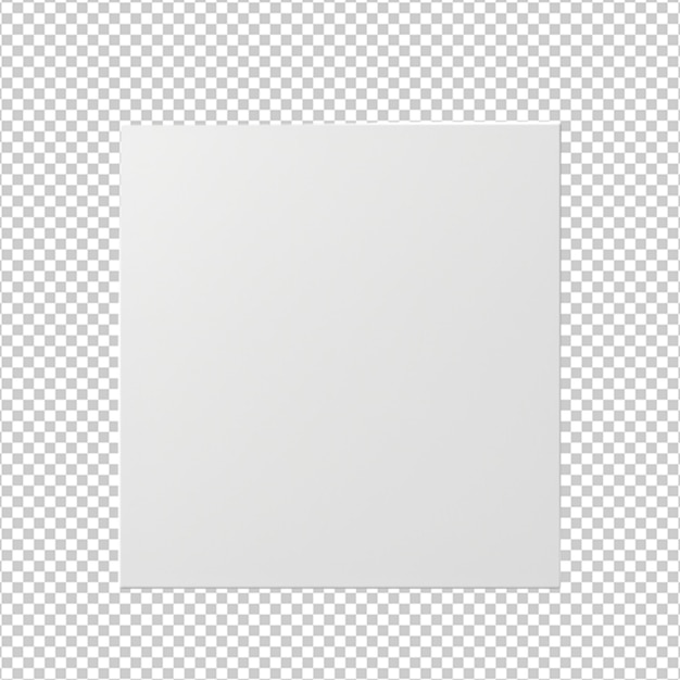 PSD blank white cardboard box png