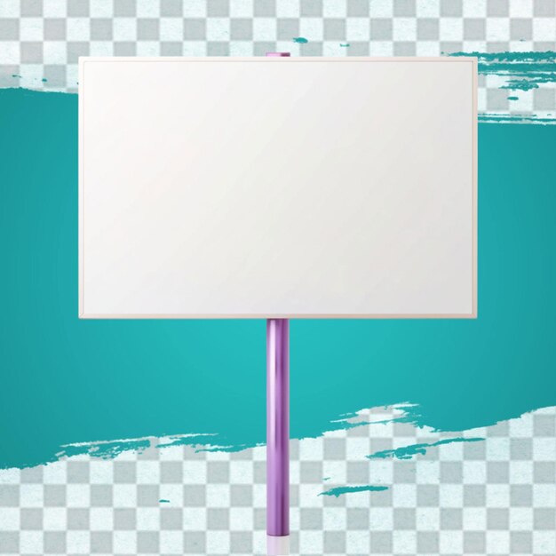 PSD blank whiteboard standing