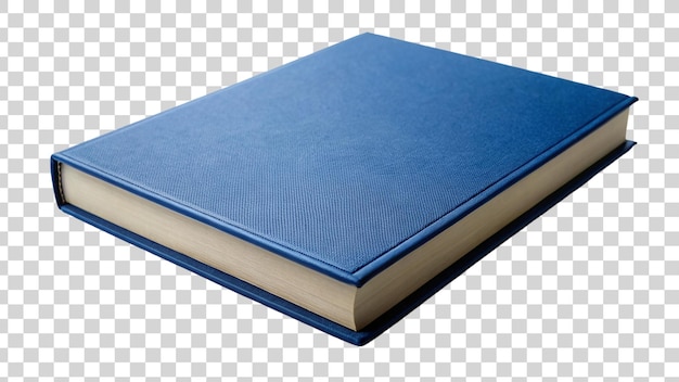 Blauw boek geïsoleerd op een doorzichtige achtergrond