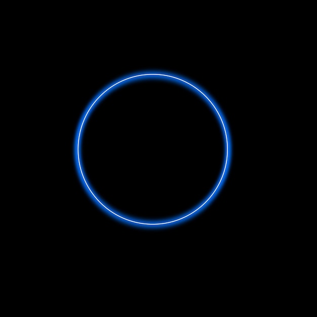 blauw rond licht-effect met een helder licht eromheen