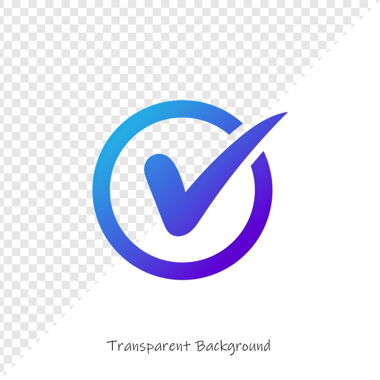 PSD blauw vinkje in cirkel