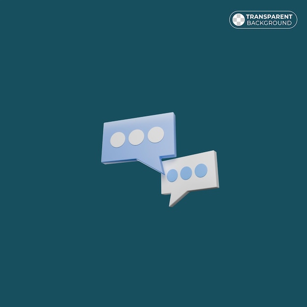 blauw-wit chatpictogram