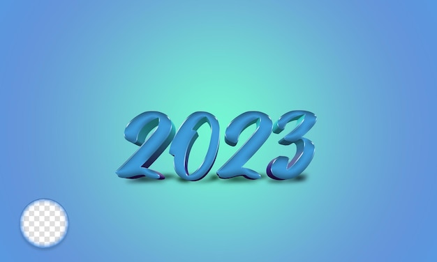 PSD blauwe cijfers 2023 op een blauwe achtergrond.