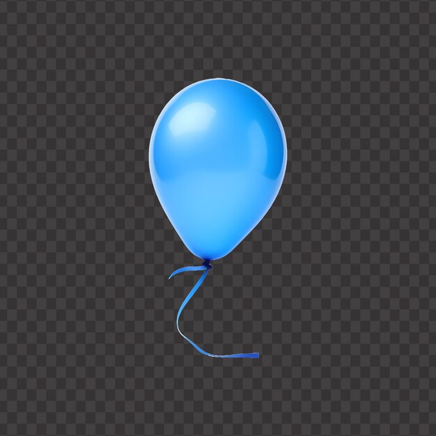 PSD blauwe lichtballon png