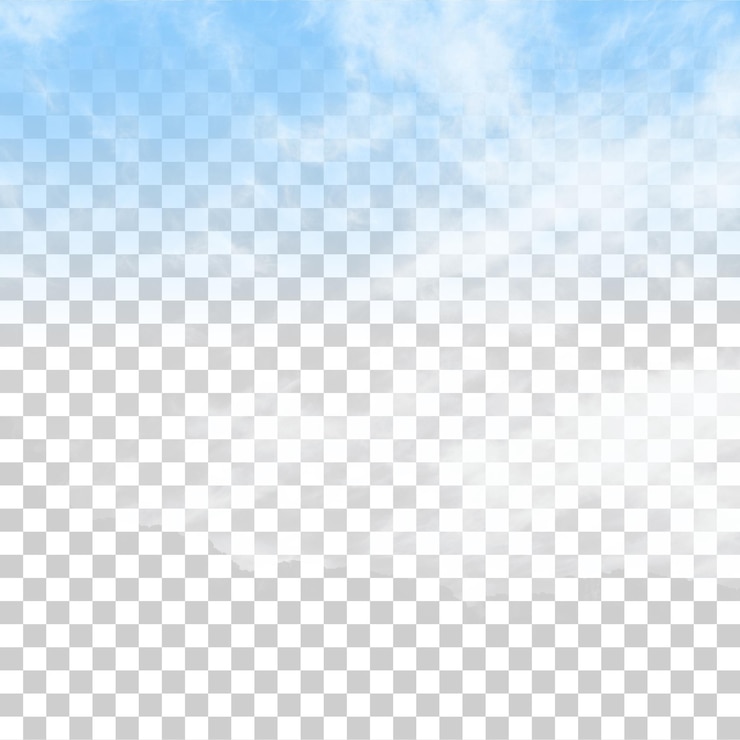 PSD blauwe lucht met witte wolken op de achtergrond