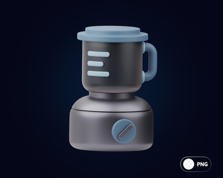 PSD blender elektronische apparaten 3d illustratie