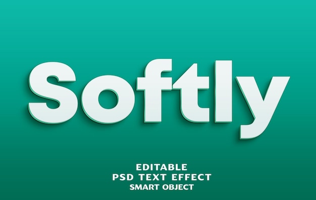 Blidt 3d tekst effekt design