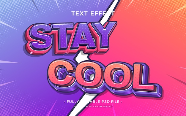 PSD blijf cool teksteffect