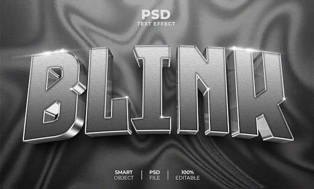 Blink 3D редактируемый текстовый эффект