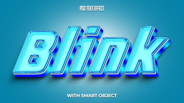 PSD blink text style effect