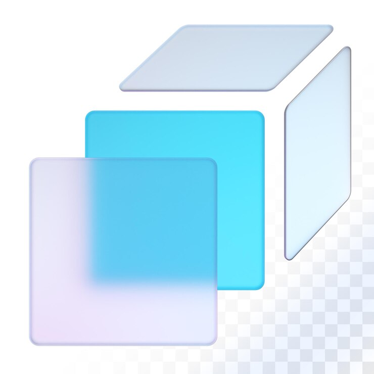 в блочном стекле Crosschain 3D