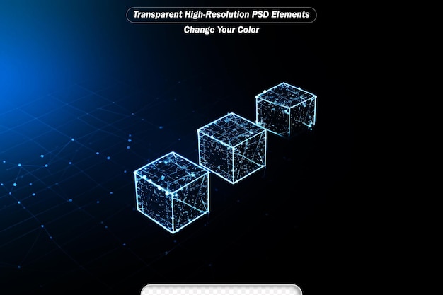 PSD blockketenconcept blockcube en netwerkverbindingen