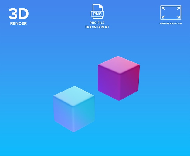 Blocks 3D Illustration