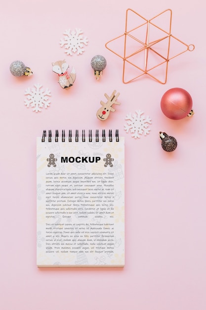 Blocnotemodel met Kerstmisconcept