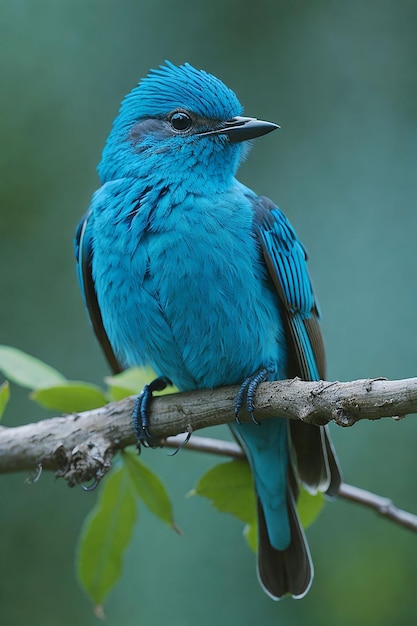 PSD bloem en vogels illustratie